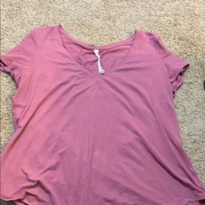 Pink love tee lululemon short sleeve top
